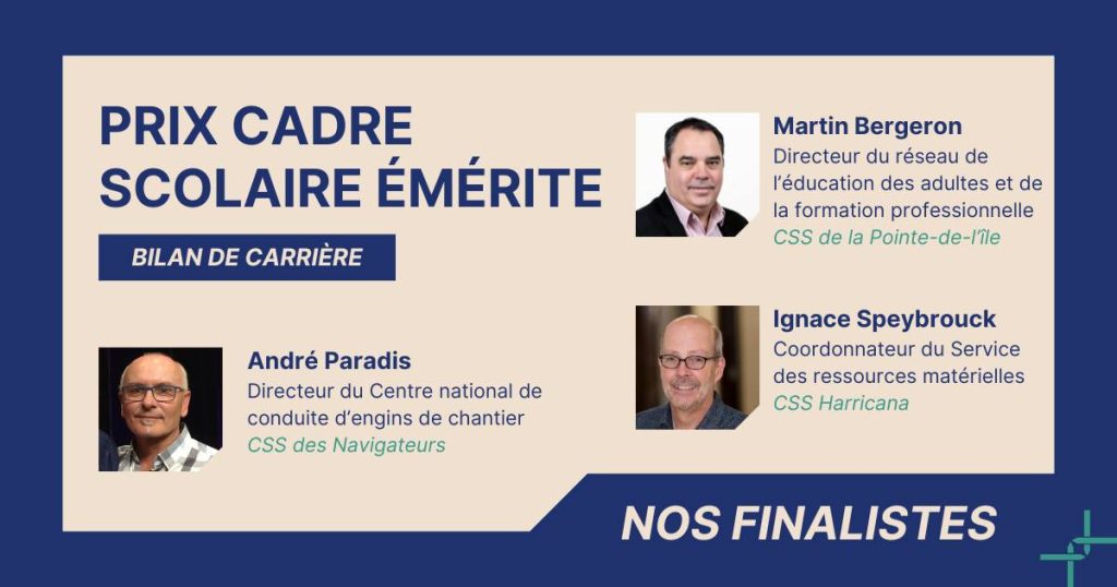 Andre Paradis - Prix Cadre Scolaire Émerite