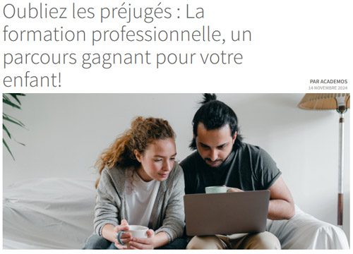 À bas les préjugés sur la formation professionnelle - Formation professionnelle des Navigateurs