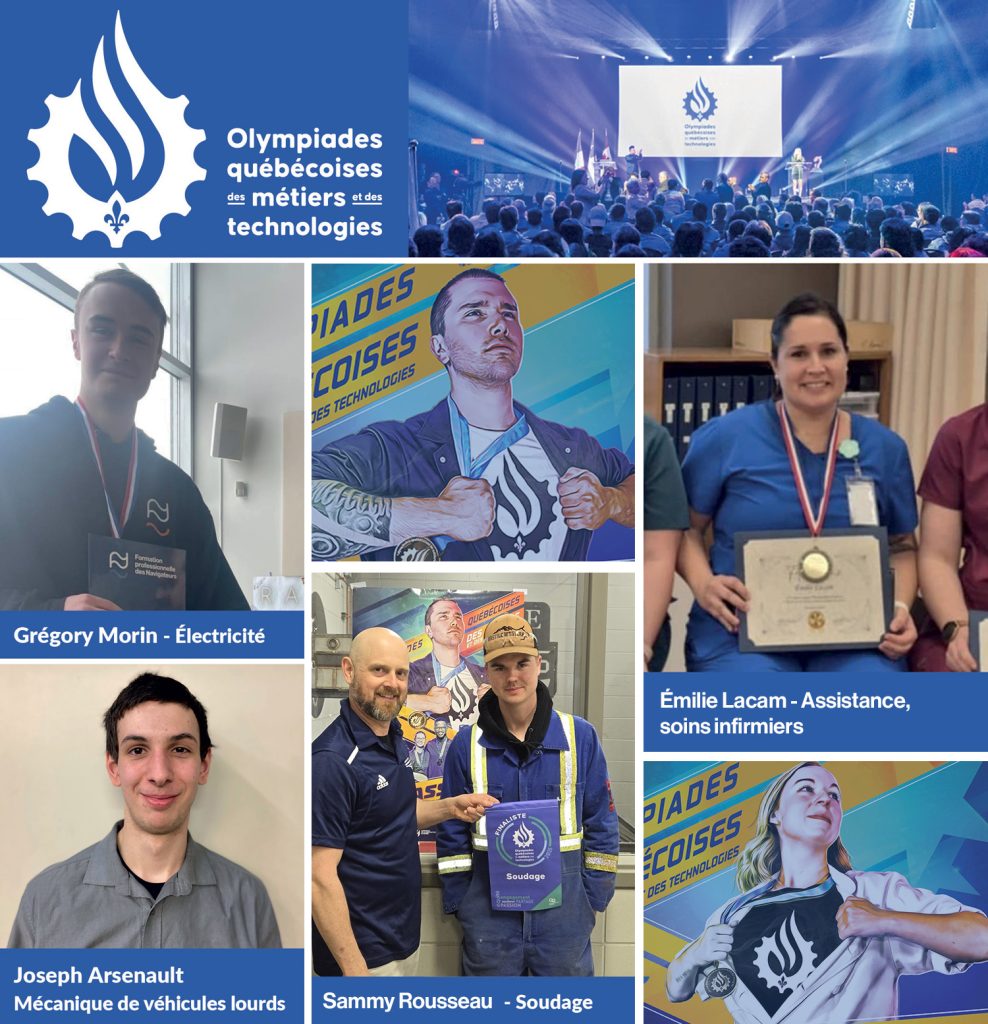 Direction les Olympiades québécoises pour nos élèves de la Formation professionnelle des Navigateurs - Photos de tous les sélectionnés