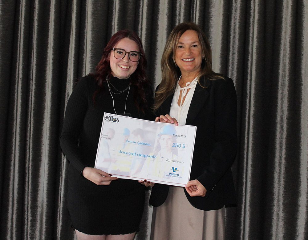 Bourses « Elles sont faites pour la job » : Laurie Grondin, DEP Soudage-assemblage – 250 $ (Valero)