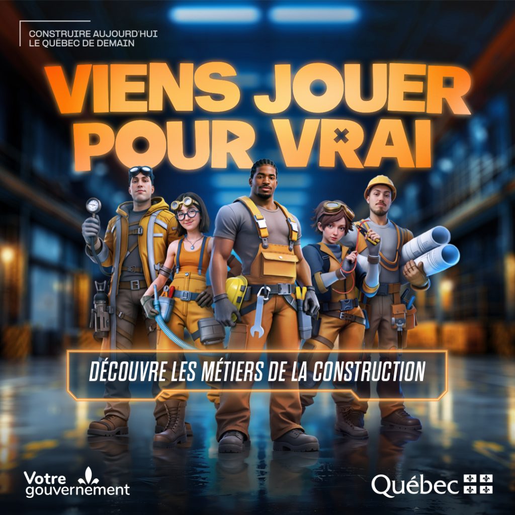 Métiers de la construction : viens jouer pour vrai! Formation professionnelle des Navigateurs (pub) Métiers de la construction : viens jouer pour vrai! Formation professionnelle des Navigateurs (pub)