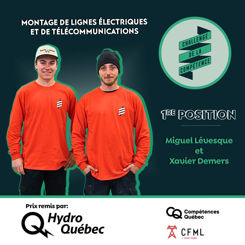 Le Challenge de la compétence couronne ses gagnants en montage de lignes - Miguel et Xavier - Formation professionnelle des Navigateurs Le Challenge de la compétence couronne ses gagnants en montage de lignes - Miguel et Xavier