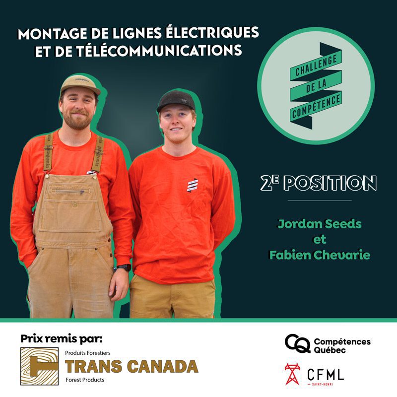 Le Challenge de la compétence couronne ses gagnants en montage de lignes - Jordan et Fabien - Formation professionnelle des Navigateurs Le Challenge de la compétence couronne ses gagnants en montage de lignes - Jordan et Fabien