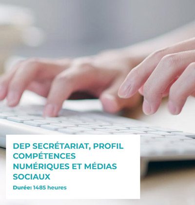 DEP Secrétariat, Profil compétences numériques et médias sociaux - Formation professionnelle des Navigateurs DEP Secrétariat, Profil compétences numériques et médias sociaux