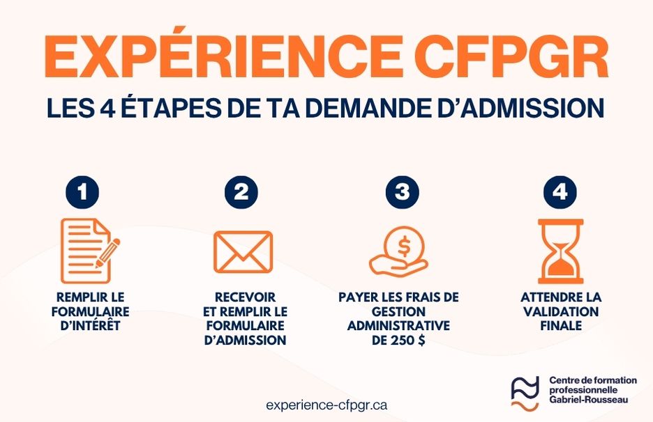 Expérience CFPGR - Les 4 étapes de ta demande d - Formation professionnelle des Navigateurs'admission Expérience CFPGR - Les 4 étapes de ta demande d'admission
